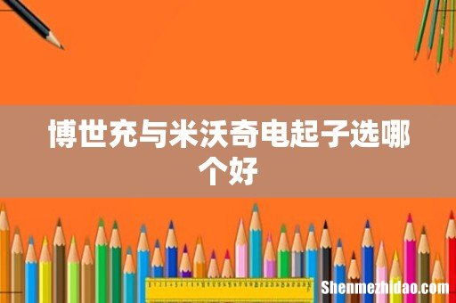 博世充与米沃奇电起子选哪个好