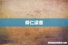 仰仁读音