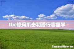 tbc修玛爪击和潜行哪里学