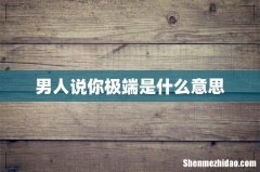 男人说你极端是什么意思