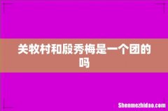 关牧村和殷秀梅是一个团的吗