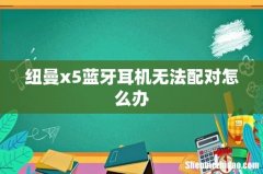 纽曼x5蓝牙耳机无法配对怎么办