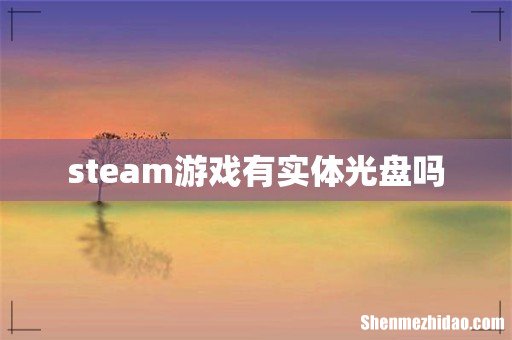 steam游戏有实体光盘吗