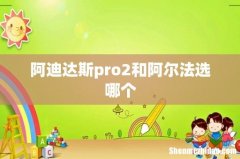 阿迪达斯pro2和阿尔法选哪个