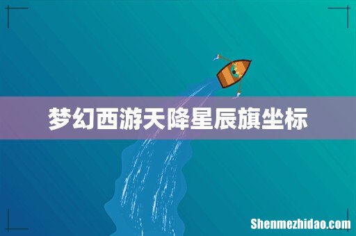 梦幻西游天降星辰旗坐标
