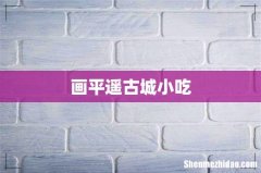 画平遥古城小吃
