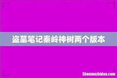 盗墓笔记秦岭神树两个版本