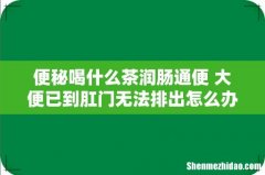 便秘喝什么茶润肠通便 大便已到肛门无法排出怎么办