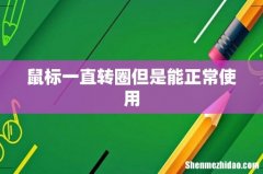 鼠标一直转圈但是能正常使用