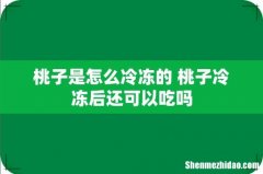 桃子是怎么冷冻的 桃子冷冻后还可以吃吗
