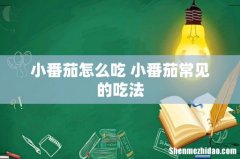 小番茄怎么吃 小番茄常见的吃法