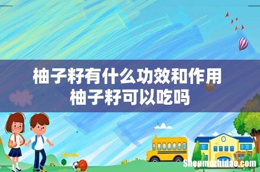 柚子籽有什么功效和作用 柚子籽可以吃吗
