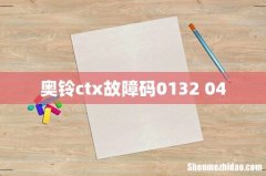 奥铃ctx故障码0132 04