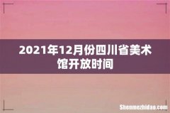2021年12月份四川省美术馆开放时间