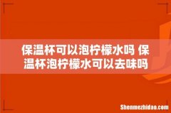 保温杯可以泡柠檬水吗 保温杯泡柠檬水可以去味吗