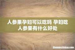 人参果孕妇可以吃吗 孕妇吃人参果有什么好处