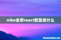 nike全掌react鞋垫是什么