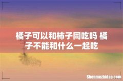 橘子可以和柿子同吃吗 橘子不能和什么一起吃