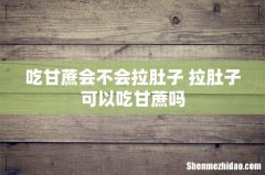 吃甘蔗会不会拉肚子 拉肚子可以吃甘蔗吗