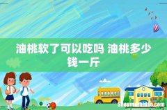 油桃软了可以吃吗 油桃多少钱一斤