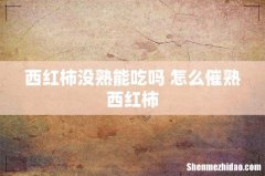 西红柿没熟能吃吗 怎么催熟西红柿