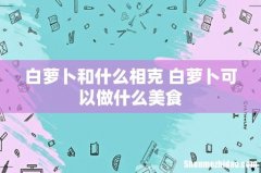 白萝卜和什么相克 白萝卜可以做什么美食