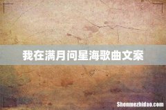 我在满月问星海歌曲文案