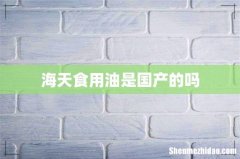 海天食用油是国产的吗