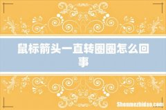 鼠标箭头一直转圈圈怎么回事