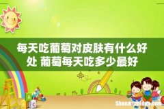 每天吃葡萄对皮肤有什么好处 葡萄每天吃多少最好