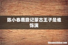 陈小春鹿鼎记蒙古王子是谁饰演