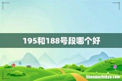 195和188号段哪个好