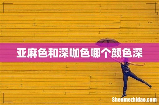 亚麻色和深咖色哪个颜色深