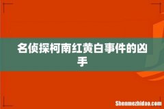 名侦探柯南红黄白事件的凶手