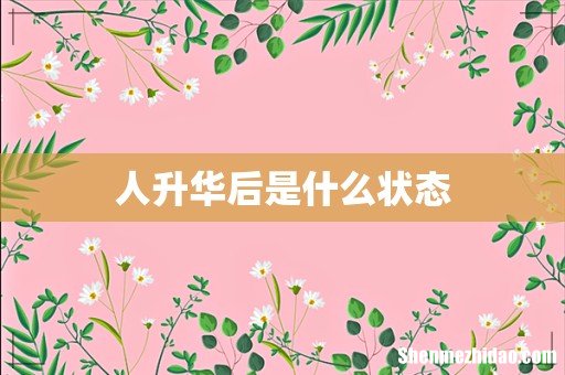 人升华后是什么状态