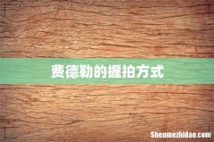 费德勒的握拍方式