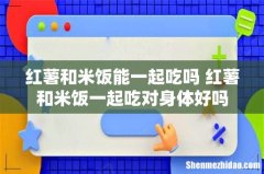 红薯和米饭能一起吃吗 红薯和米饭一起吃对身体好吗
