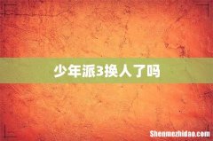 少年派3换人了吗