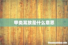 甲类耳放是什么意思
