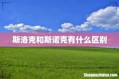 斯洛克和斯诺克有什么区别