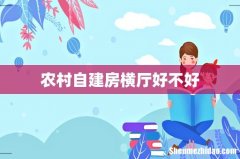 农村自建房横厅好不好