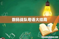 数码战队粤语大结局