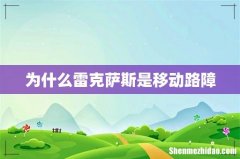为什么雷克萨斯是移动路障