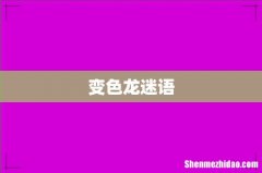 变色龙迷语