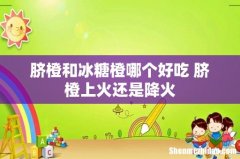 脐橙和冰糖橙哪个好吃 脐橙上火还是降火