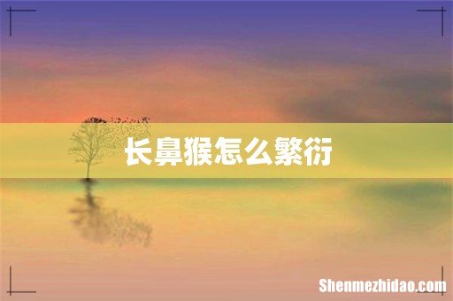 长鼻猴怎么繁衍