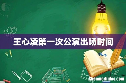 王心凌第一次公演出场时间