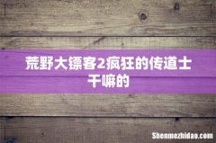 荒野大镖客2疯狂的传道士干嘛的