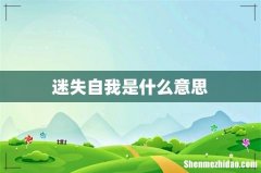 迷失自我是什么意思