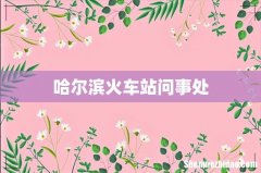 哈尔滨火车站问事处